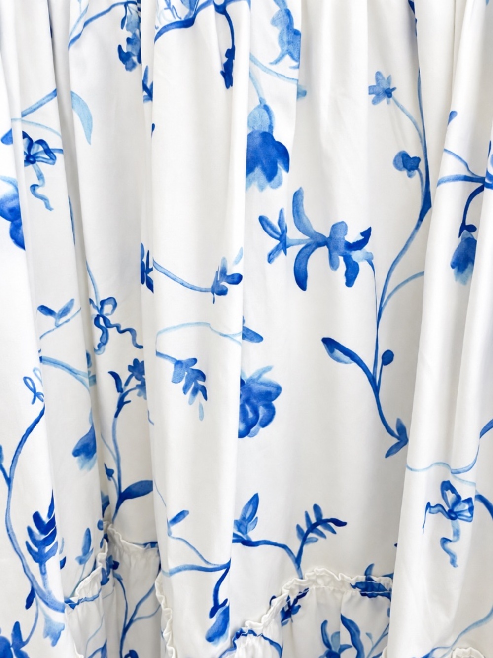 Hill House Home The Nap Dress Blue & White Floral XXS - Picture 3 of 4